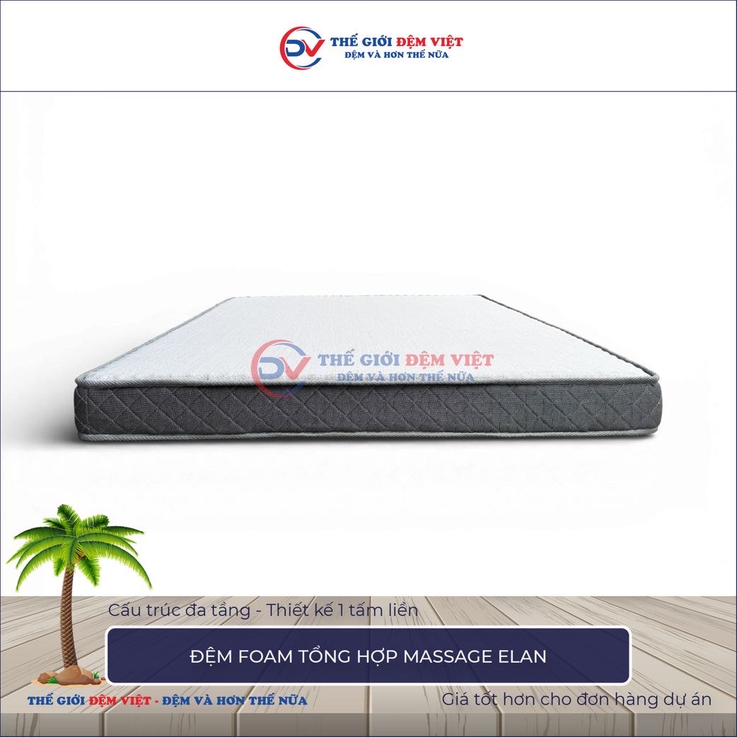 Đệm foam tổng hợp Massage Elan